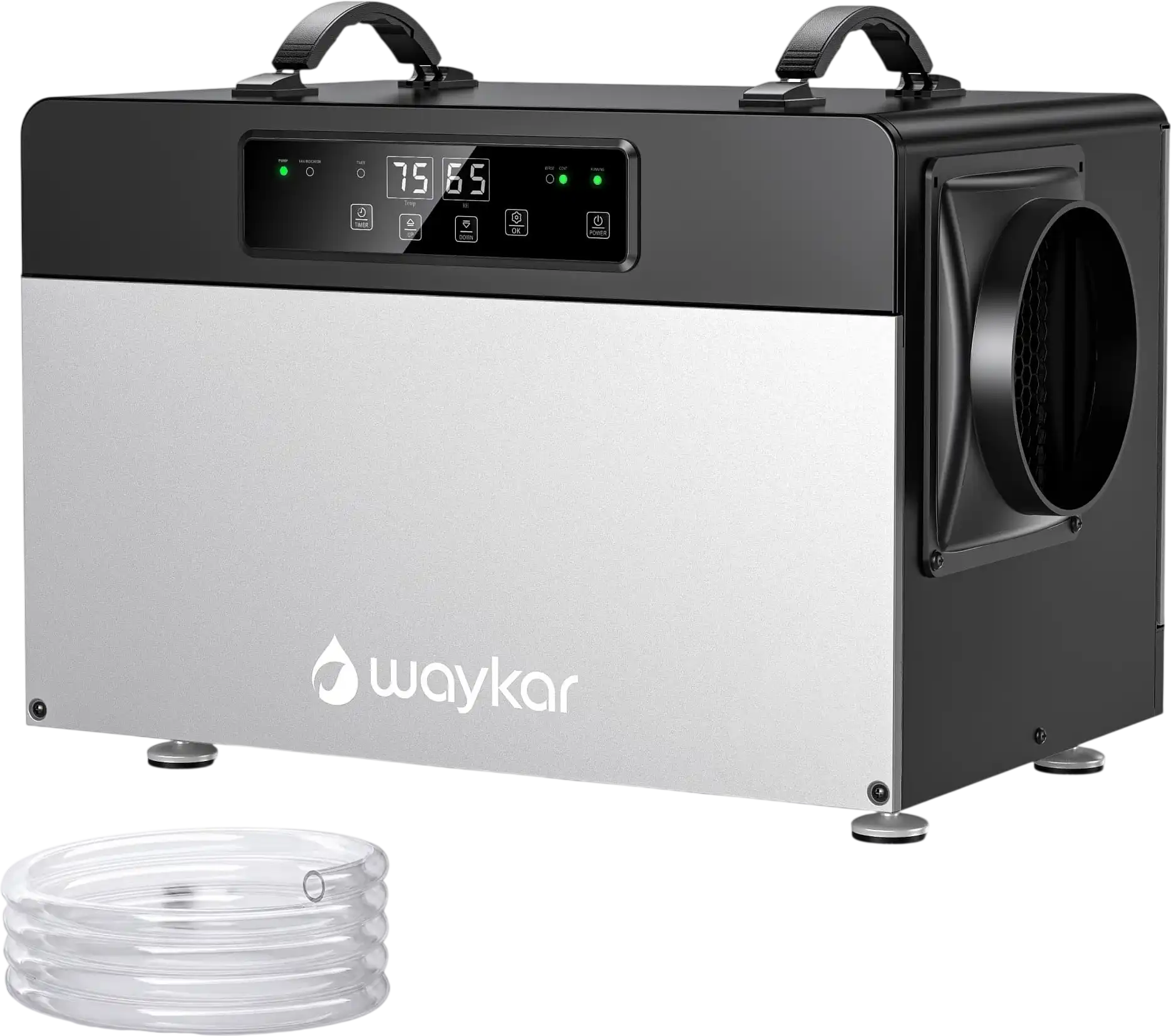 Waykar Commercial Dehumidifier 125 Pints 6500 Sq. Ft with Built-in Pump New
