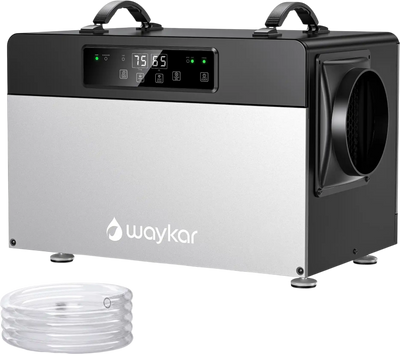 Waykar Commercial Dehumidifier 125 Pints 6500 Sq. Ft with Built-in Pump New