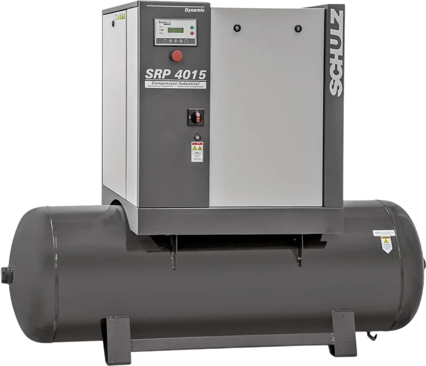 Schulz Dynamic Rotary Screw Air Compressor 15 HP 120 gal. 208-230V 3-Phase 51 CFM 125 PSI SRP 4015 R DYNAMIC New