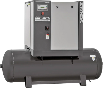 Schulz Dynamic Rotary Screw Air Compressor 15 HP 120 gal. 208-230V 3-Phase 51 CFM 125 PSI SRP 4015 R DYNAMIC New