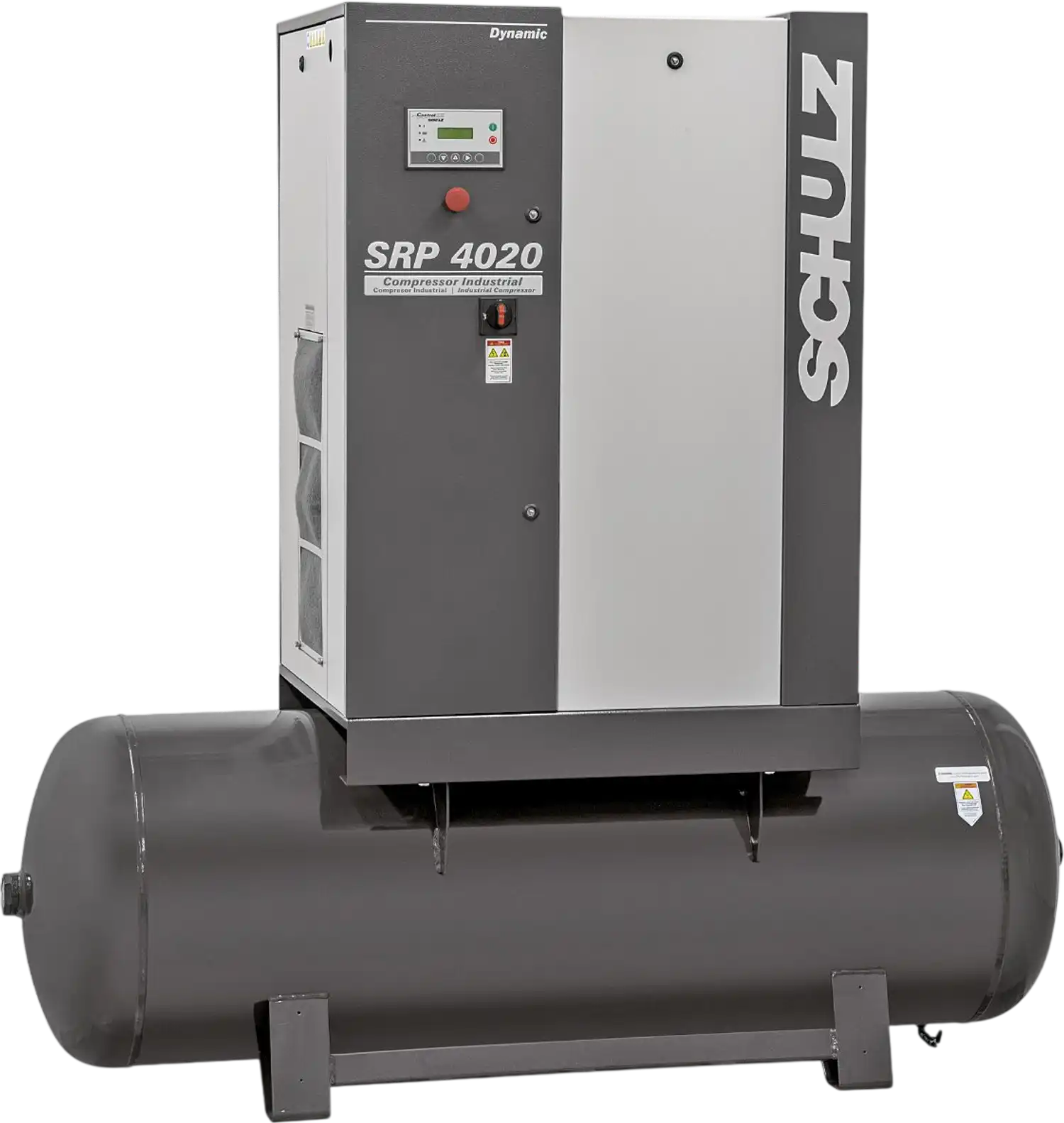 Schulz Dynamic Air Compressor 30 HP 120 gal. 208-230V/460V 3-Phase 117 CFM 125 PSI SRP4030 R DYNAMIC New