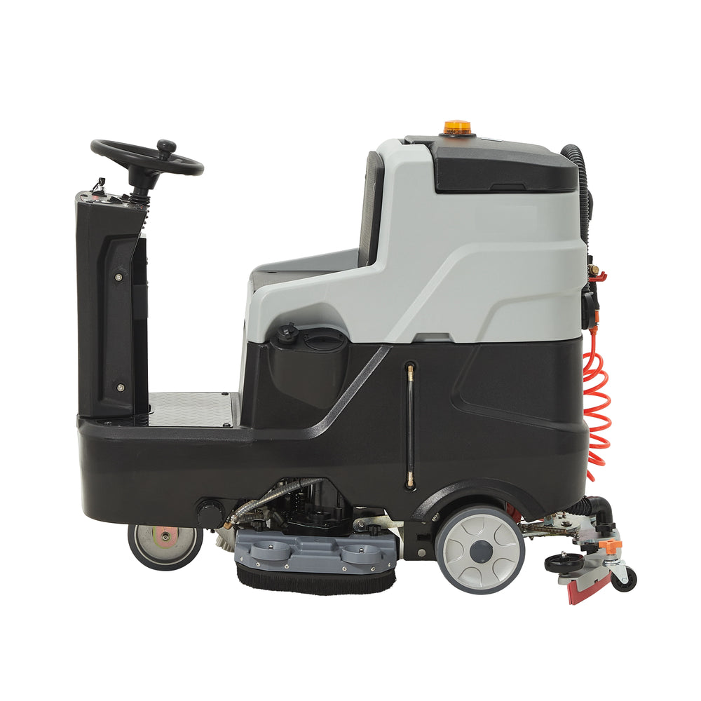 Dapper Supply Ride-On Floor Scrubber Battery Powered 30" Brush 39" Squeegee 52,000 Sq. Ft./Hr New