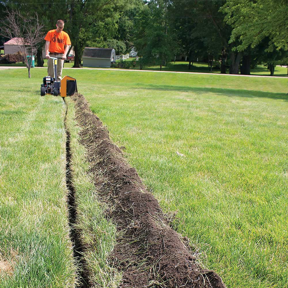 Digging In Rottor Brave Trencher 7 in. Digging Depth Honda GX200 Engine BRPT704H New ...