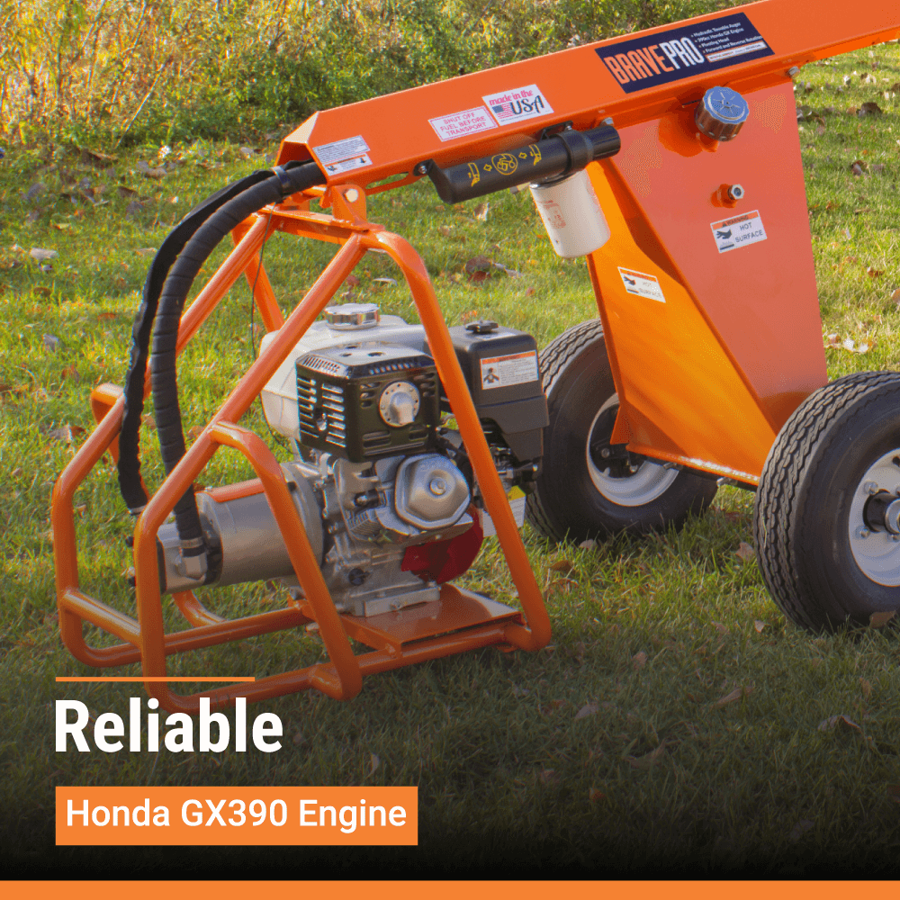 Brave Hydraulic Towable Auger 48" Depth 13 HP Honda GX390 with 2" Hitch Coupler BRPA385H New