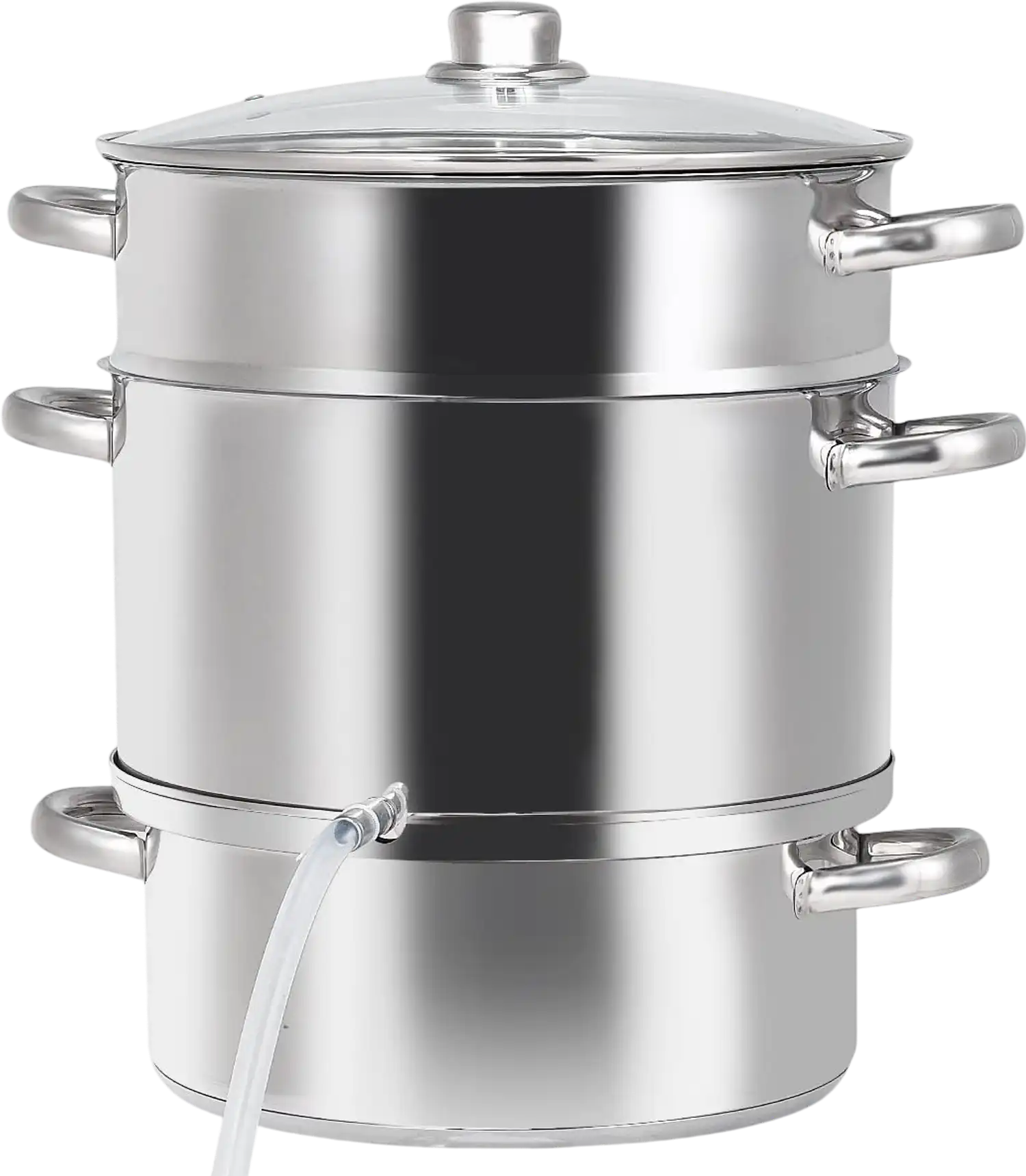 Costway 11-Quart Stainless Steel Fruit Juicer Steamer Pan 24918765 New