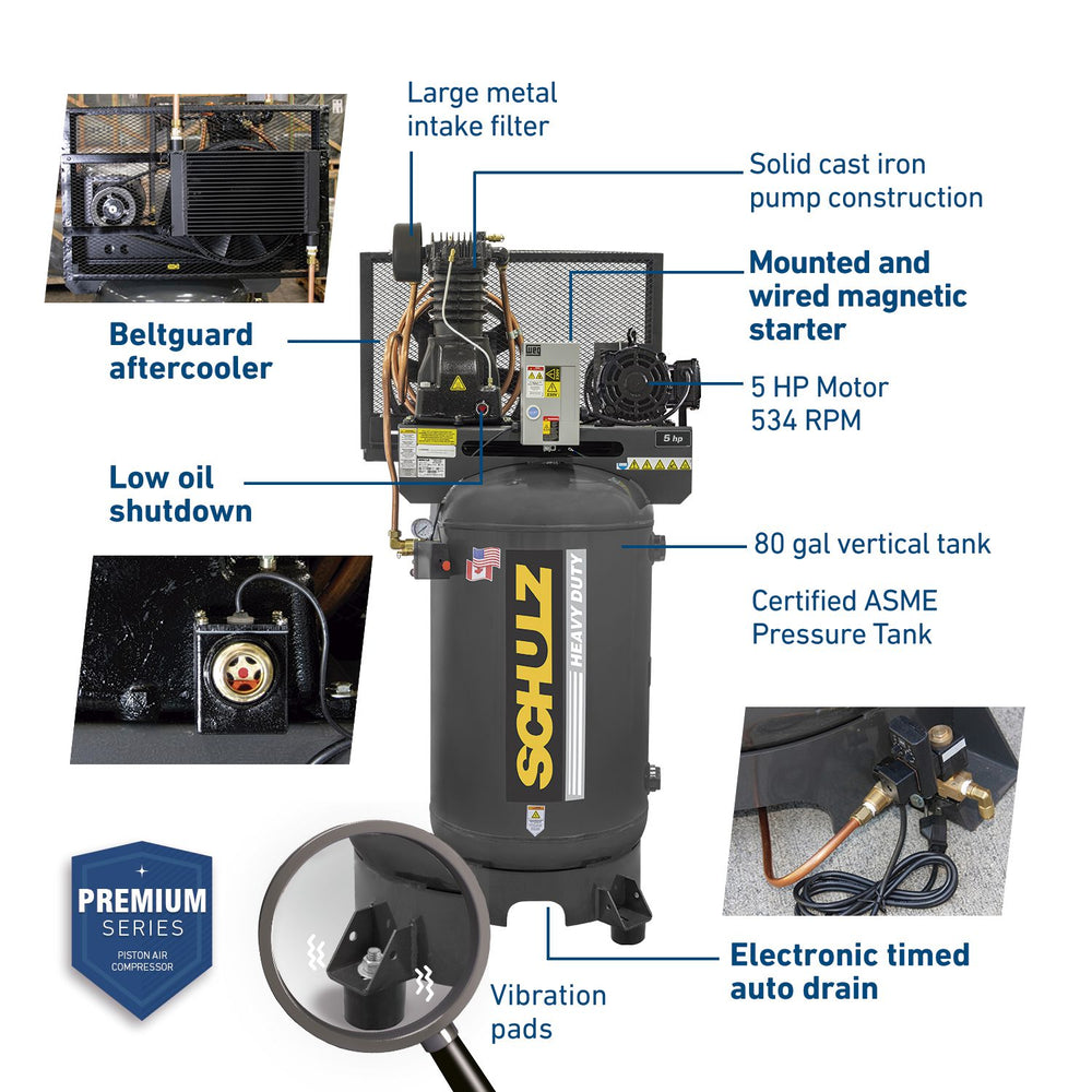 Schulz P580VL30X-1 Air Compressor