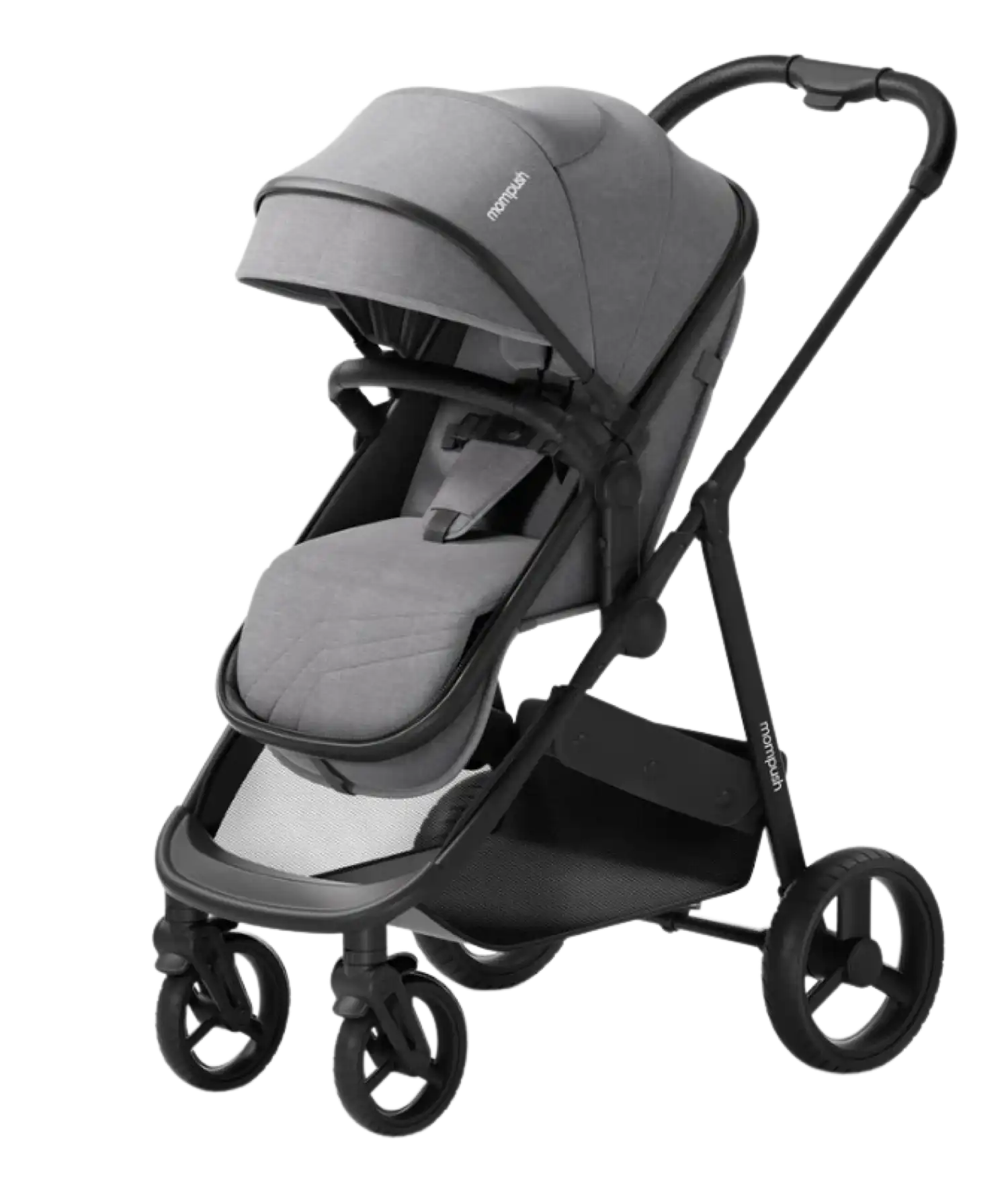 Mompush Wiz Bassinet Full Recline Fold Reversible Seat UPF50+ Canopy Stroller New