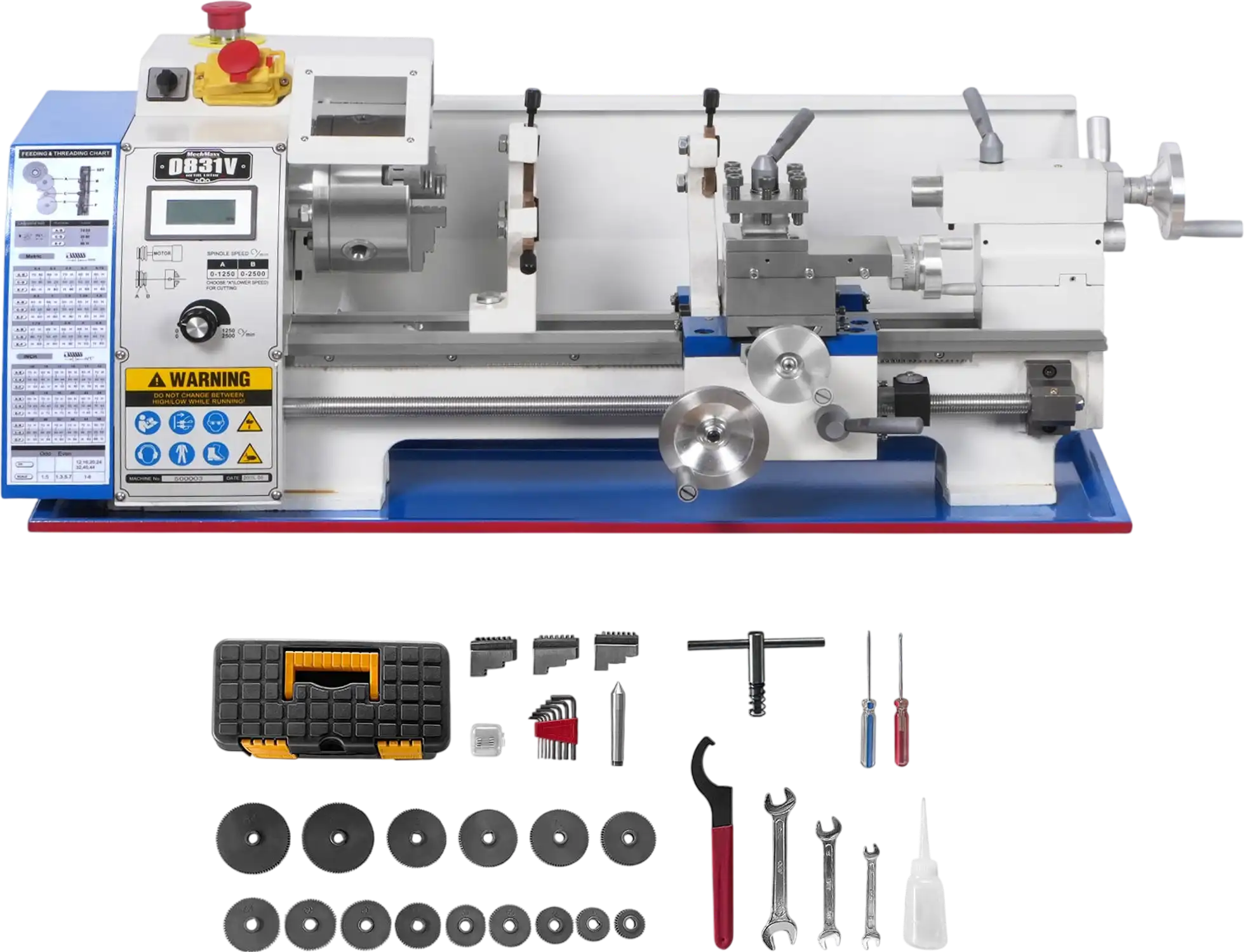 MechMaxx 0831V Metal Lathe 8