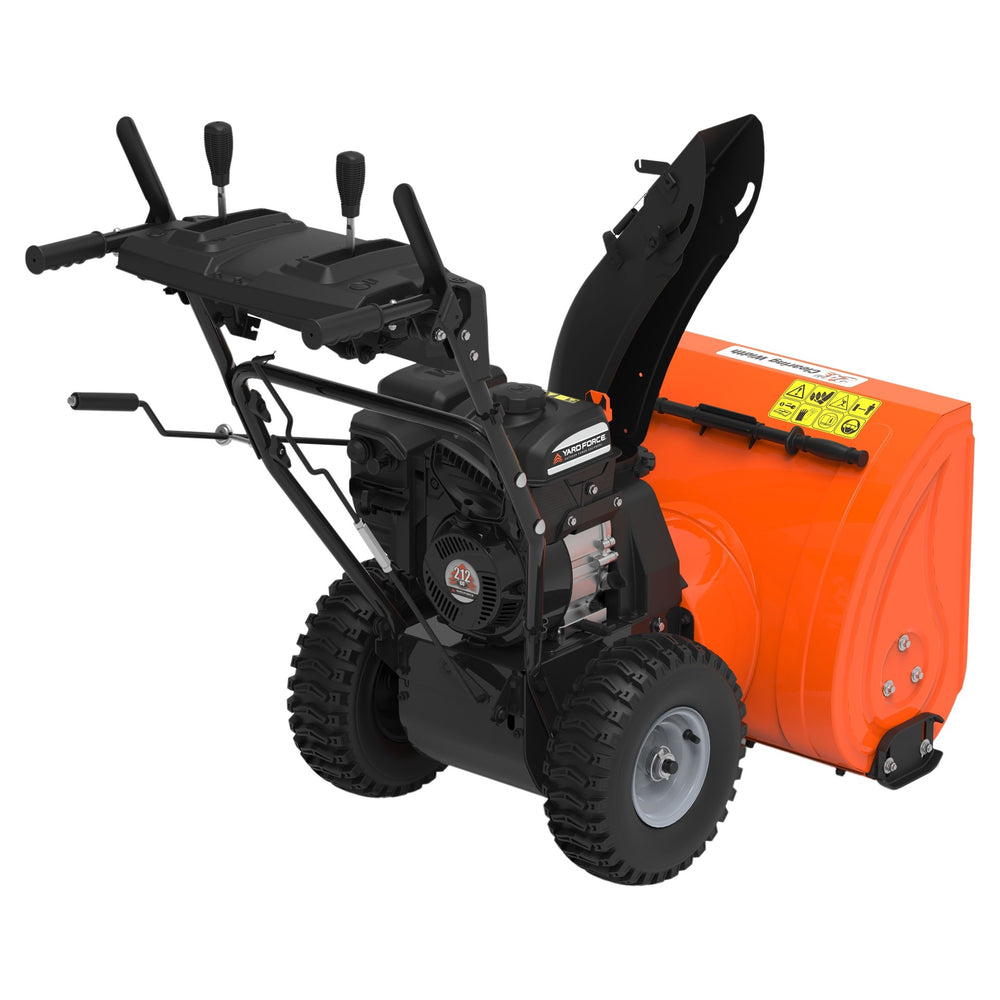 Yard Force Dual-Stage Snow Blower 24" Gas Powered 212cc Engine New Canada Only