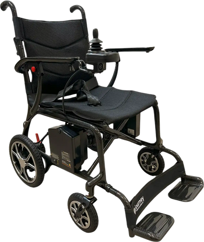 Journey Air Elite Folding Power Chair 24V 10Ah 150W 3.7 MPH 9.3 Mile Range Black 08642 New