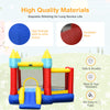 Inflatable bounce slide jumping castle featuring colorful design, durable 420D+840D oxford cloth, and dual jumping.