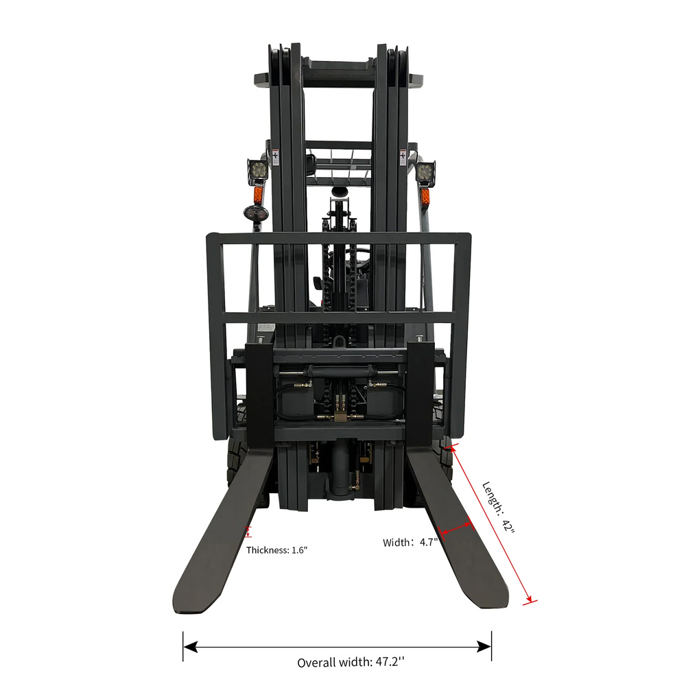 Apollolift A-4004 Electric Forklift Battery Powered 4 Wheel 197" Lifting 5500 lbs. Capacity New