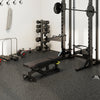 0.79 inch Thick Rubber Top Exercise Mat 48 Sq Ft with Boarders - Gallery View 1 of 11