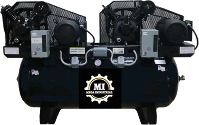 Mega Compressor MP-75120DP3 Air Compressor 120 Gallon 7.5 HP 208-230V 3-Phase Electric Start New