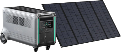 Zendure SuperBase V6400 Power Station 120/240 Dual Voltage with 200W Solar Panel New