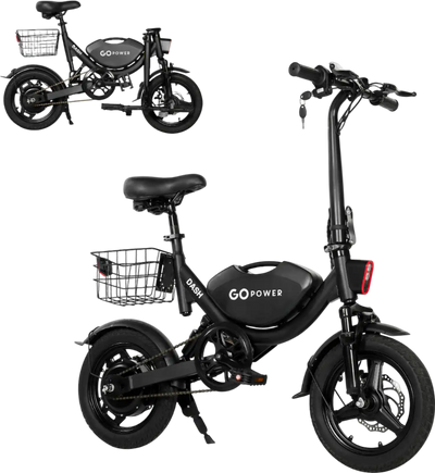 GoPowerBike BN03 GoDash Electric Bike 400W 30 Mile Range 20 MPH Foldable New