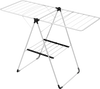 2-Tier Laundry Drying Rack Folding Cloth Rack with Aluminum Frame