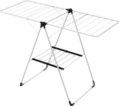 Costway 2-Tier Folding Laundry Drying Rack Aluminum Frame 92476318 New