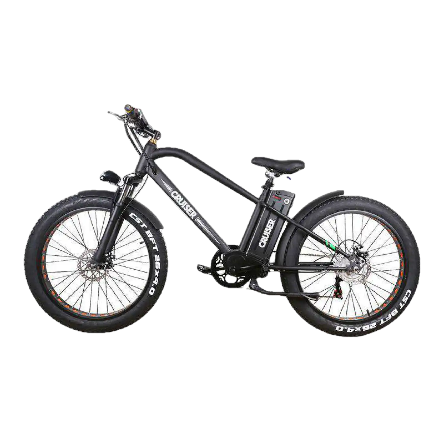NAKTO Super Cruiser Electric Bicycle 5 Speed E-Bike 26