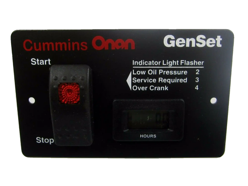 Onan Remote Panel Cummins Onan Deluxe Remote Start Panel with Hour Meter For 3.6-7kW RV ...