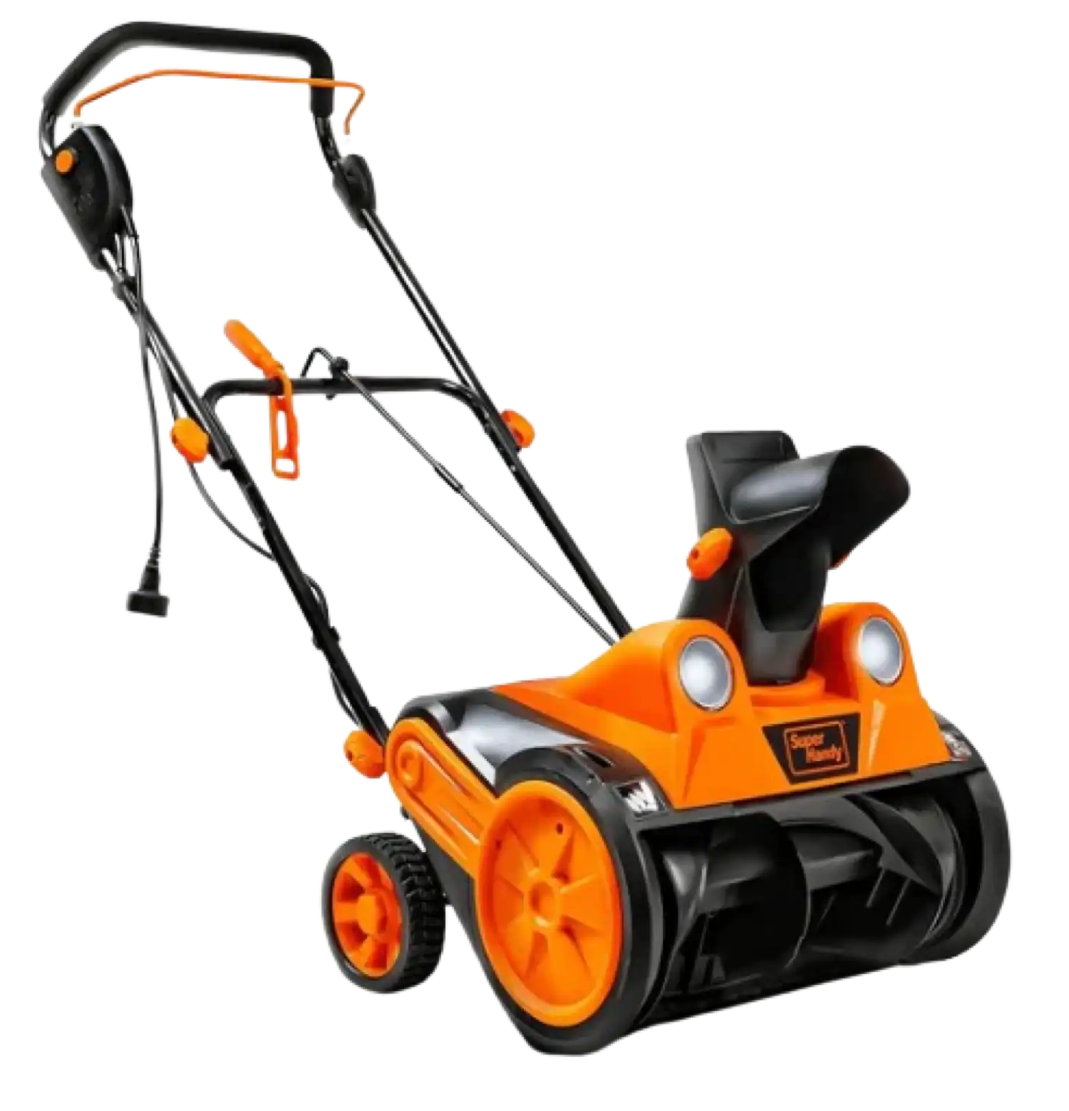 Super Handy GUT110 LED Headlights and Adjustable Exit Chute 120V Corded Walk Behind Electric Snow Blower New