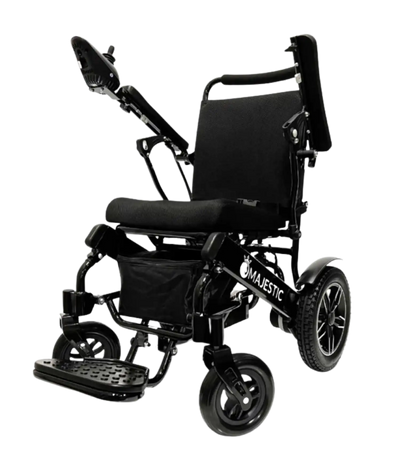 ComfyGO IQ-8000 Non-Recline Majestic Remote Controlled Travel Manual Folding Electric Wheelchair New