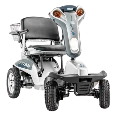 Tzora Titan Hummer XL 4 Wheel Heavy Duty Folding All Terrain Mobility Scooter Gray New