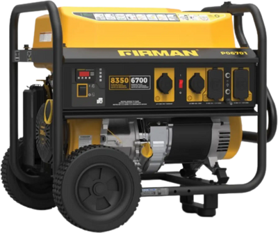 Firman P06701 Portable Generator 6700/8350 Watt 30 Amp 120/240V Recoil Start Gas New