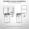 Portable air conditioner installation guide showing exhaust hose setup for 10000 BTU unit, suitable for windows under.