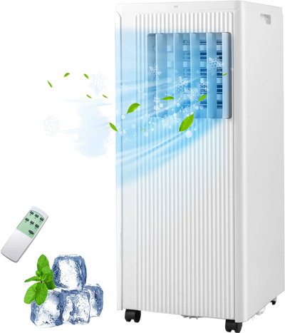 Costway 10000 BTU Portable Air Conditioner 24H Timer Cools Up to 350 Sq Ft 24536917 New