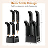 Detachable 4-shoe electric dryer with timer, featuring anti-blocking tubes and compact design for easy assembly.