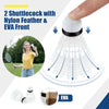 Adjustable 10-foot badminton net stand with portable carry bag, suitable for various sports like volleyball and.