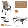 7-piece patio dining set featuring a rectangular table and 6 stackable chairs, perfect for outdoor gatherings.
