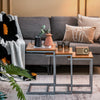3 Pieces Multifunctional Coffee End Table Set-Brown - Gallery View 1 of 10