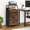 Freestanding Cabinet Dresser with Wooden Top Shelves-M - Gallery View 1 of 10