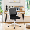 Adjustable Mesh Office Chair Rolling Computer Desk Chair with Flip-up Armrest-White - Gallery View 1 of 11