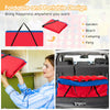 Giant carry storage bag for 4 in a row game, featuring durable zipper and ergonomic handles for easy transport.