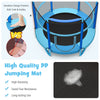 Close-up of the high-elastic PP jumping mat for the 5ft kids trampoline, showcasing tear resistance and durability.