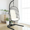Hanging Wicker Egg Chair with Stand -Beige - Gallery View 1 of 12