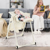 4-in-1 Baby High Chair with 6 Adjustable Heights-Beige - Gallery View 1 of 8