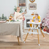 4-in-1 Convertible Baby High Chair Infant Feeding Chair with Adjustable Tray-Yellow - Gallery View 1 of 10