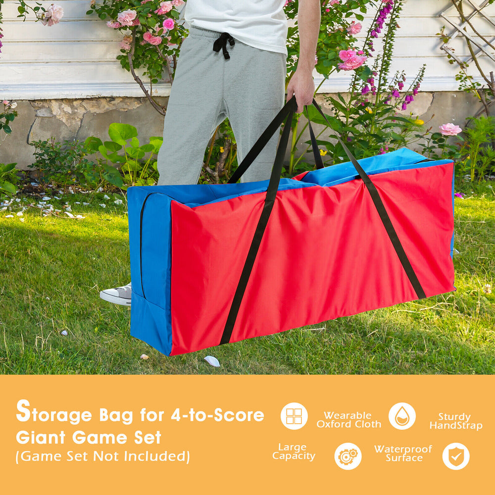 Large carry storage bag for 4 in a Row game, made of durable Oxford cloth, featuring ergonomic handles for easy.