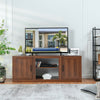 TV Stand with Double Barn Doors for TVs up to 65 Inch-Vintage - Gallery View 1 of 9