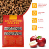 20-pound bag of 100% natural apple wood pellets for pellet grills, offering fruity flavor and clean burning for.