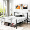 Full/Queen size platform bed frame with high headboard, sturdy steel construction, and under-bed storage for a sleek.