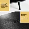 Close-up of the waterproof wood grain surface of the Industrial Buffet Sideboard with heavy-duty metal legs for easy.