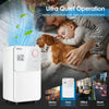 32-pint dehumidifier with 3-color digital display, ideal for rooms up to 2000 sq.ft, ensuring a quiet and healthy.