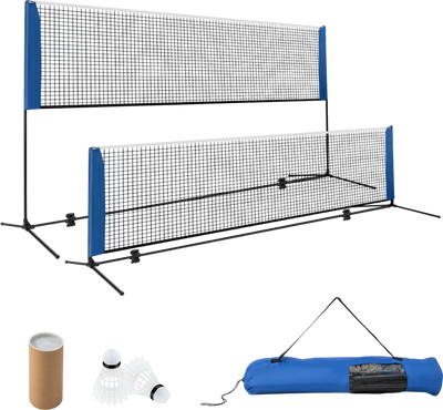 Costway Adjustable Badminton Net Stand Set 10/14' w/ Carry Bag 61483259 New