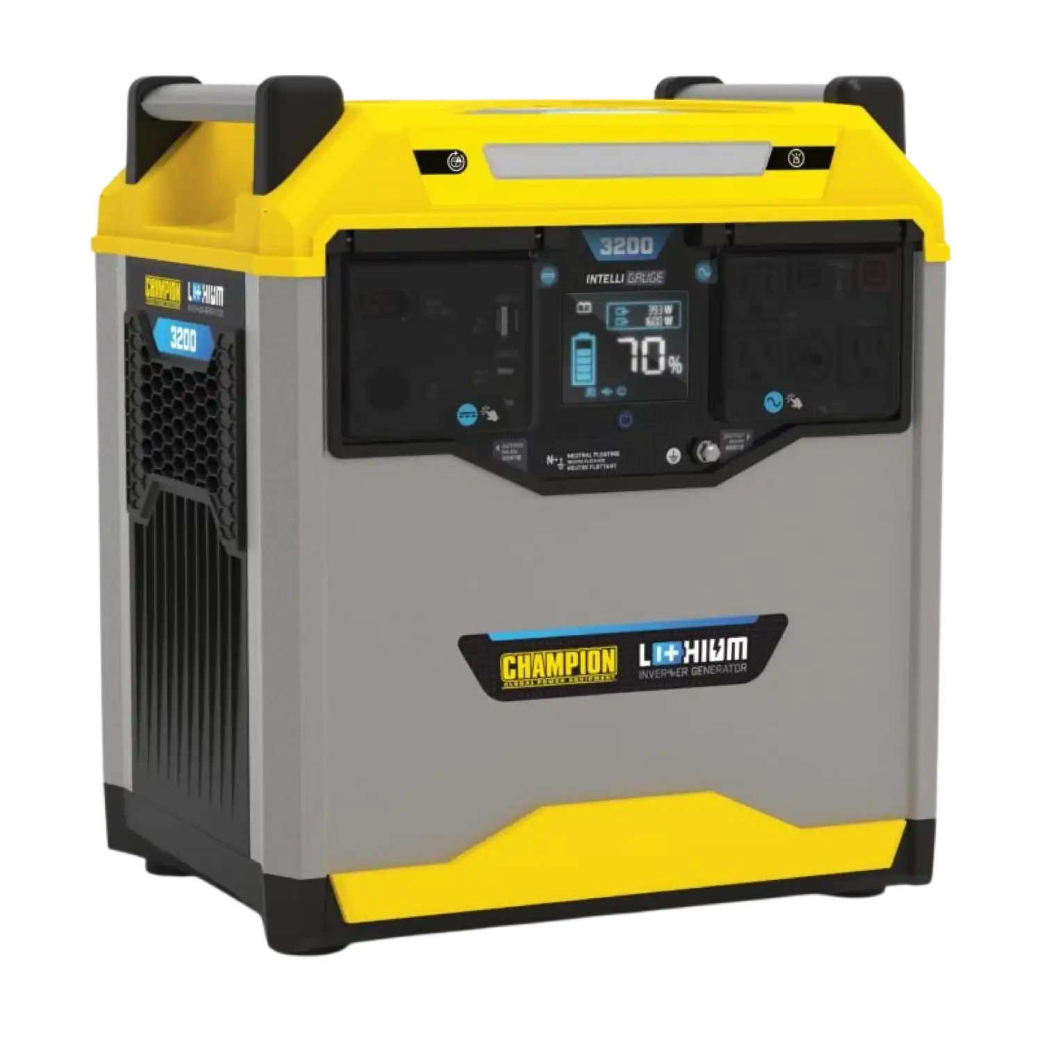Champion 100593 1600/3200 Watt Portable Lithium-Ion Battery Solar Generator New