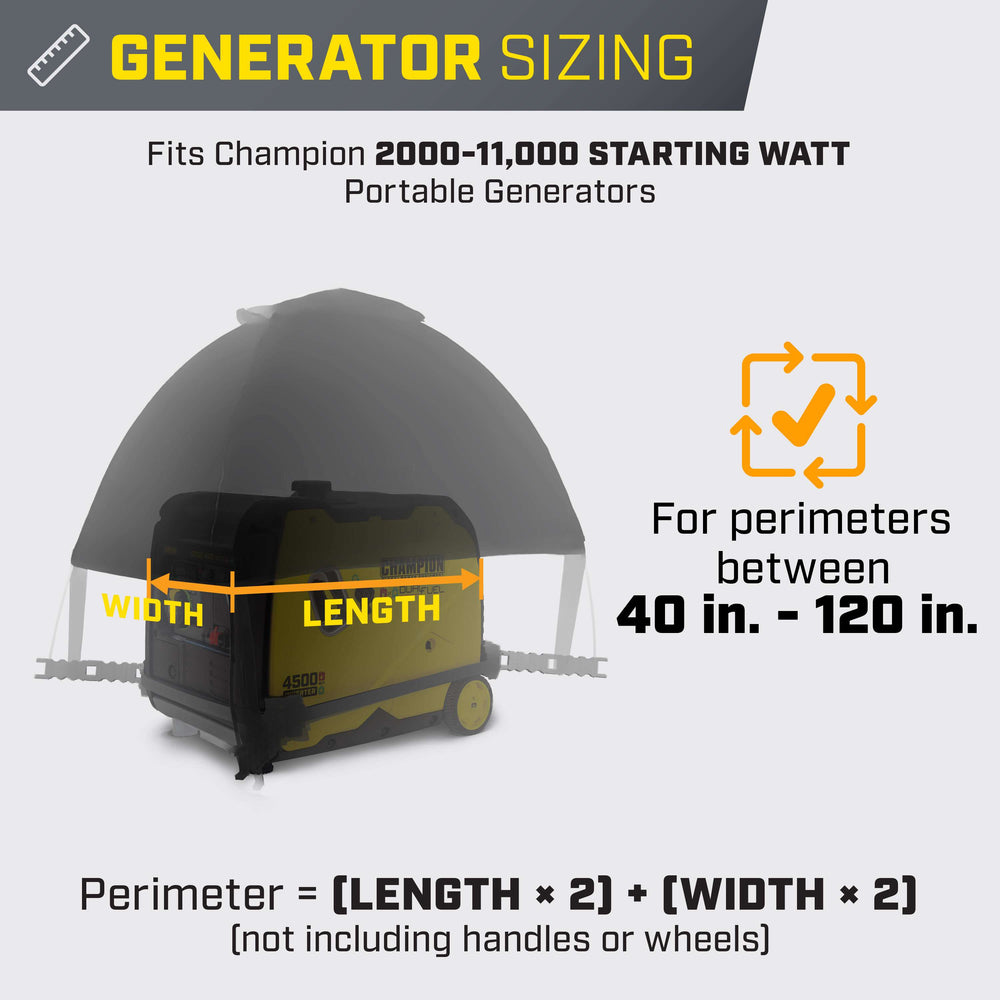 Champion 100603 Storm Shield Severe Weather Inverter Generator Cover for 2,000 to 11,000 Watt Inverters New